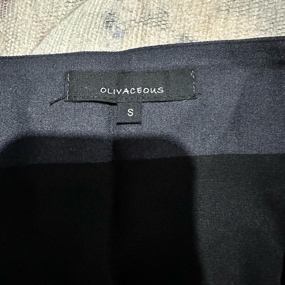 Olivaceous Black Faux Leather Asymmetrical zipper detail mini Skirt - Picture 2 of 2